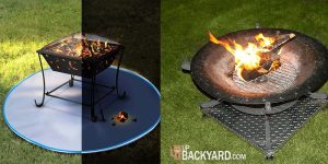 what to put under a fire pit on grass -upbackyard
